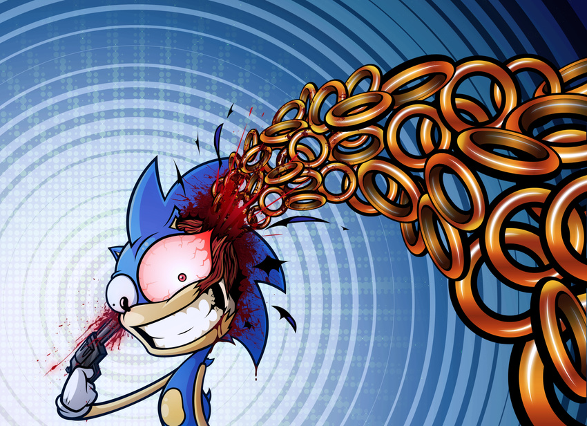 death gore grotesque_death gun hedgehog male mammal misterdavey nightmare_fuel pistol ranged_weapon ring sega solo sonic_(series) sonic_the_hedgehog suicide weapon what