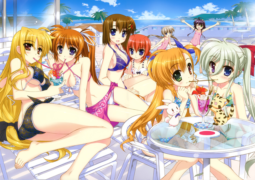 agito asteion bikini cleavage corona einhart fate fujima gap hayate heart heterochromia lyrical mahou nanoha possible_duplicate rio sacred shoujo stratos swimsuits swimsuitstakamachi takuya testarossa timir vivid vivio wezley yagami