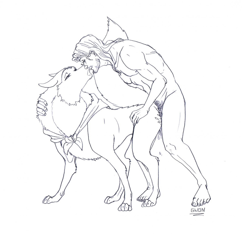 balto_(film) bestiality canine dog doggystyle duo female feral from_behind gwon human human_on_feral husky interspecies jenna kissing male mammal nude pencil_drawing penetration plain_background sex straight white_background