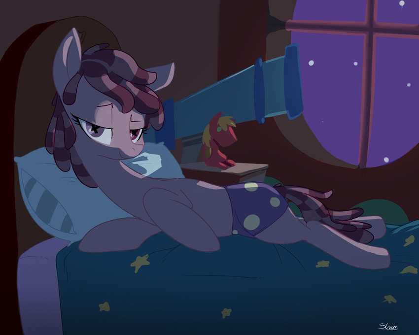 big_macintosh_(mlp) doll equine female feral friendship_is_magic horse lying mammal my_little_pony night pillow pony smarty_pants_(mlp) smartypants_(mlp) solo swomswom