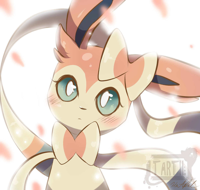 highres ninfia no_humans pokemon pokemon_(game) pokemon_xy solo sylveon tartii_(deviantart)