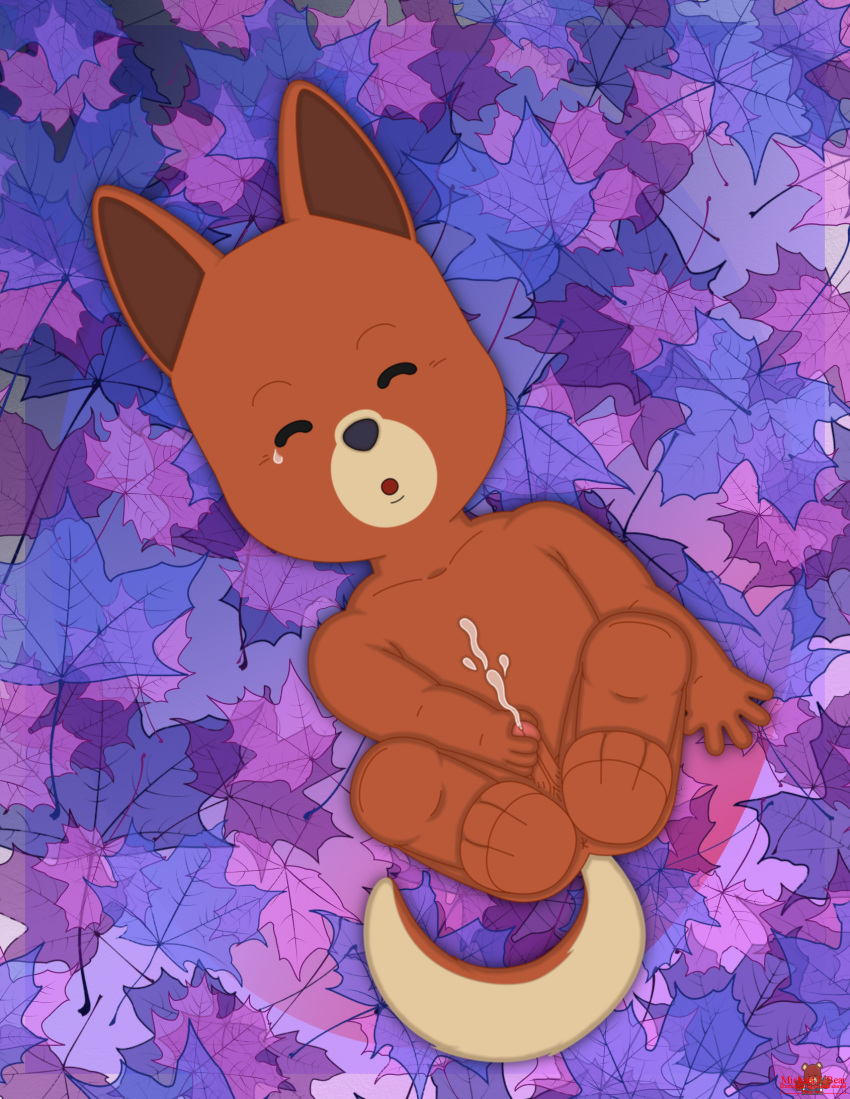 abstract_background anthro b_j_bear canine cub cum cuming danny dog erection hi_res johnny karafuto kraft male mammal maple_town masturbation michael_j_bear orgasm penile_masturbation penis shiba_inu solo tears young