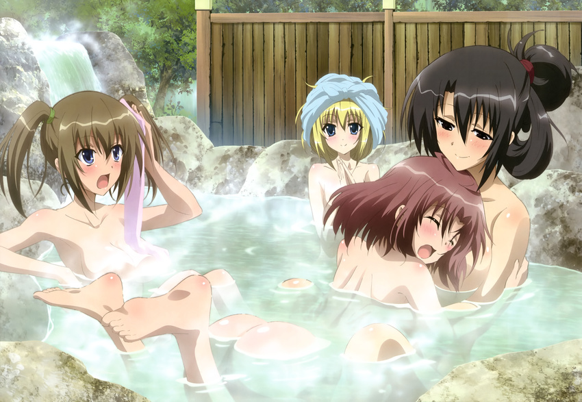 akaba_chizuru naked onsen sakurano_kurimu seitokai_no_ichizon shiina_mafuyu shiina_minatsu tagme