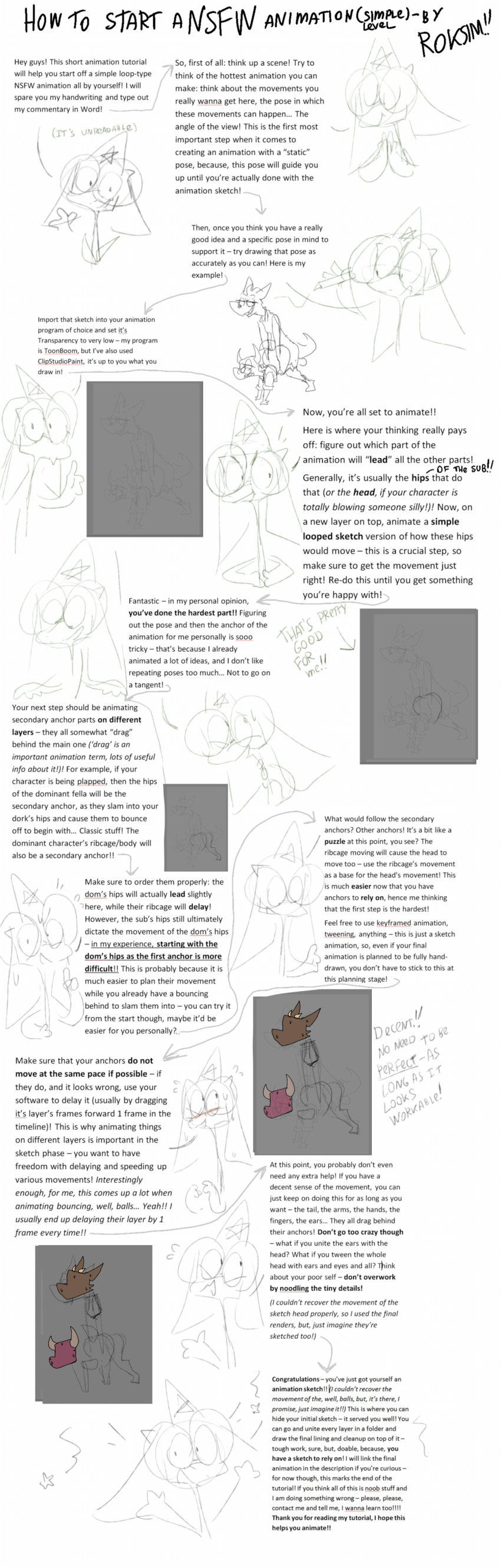 absurd_res animated anthro bodily_fluids dialogue dragon duo forced gesture hi_res horn how-to kobold male male/male pencil_(object) roksim roksim_the_time_mage sex sketch sweat waving waving_at_viewer wide_hips