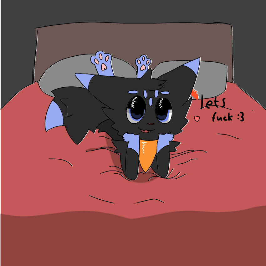 1:1 3_toes :3 anthro bandanna black_body black_eyeshadow blue_eyes blue_markings canid canine cheek_tuft cute_eyes domestic_cat ear_piercing ear_ring eyeshadow facial_tuft featureless_chest featureless_crotch feet felid feline felis fluffy fluffy_tail fox fywi fywi_(fywi) hi_res hip_tuft hybrid kerchief leg_markings makeup mammal markings multicolored_body neckerchief nonbinary_(lore) orange_kerchief orange_neckerchief paws piercing ring_piercing semi-anthro silly socks_(marking) tail toes tuft two_tone_body