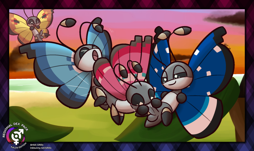 ahegao ambiguous_gender ambiguous_penetrated antennae_(anatomy) arthropod ass_up balls beach bent_legs blush blush_lines bodily_fluids border butt cloud compound_eyes continental_vivillon countershading cum cum_in_ass cum_in_mouth cum_inside cum_on_butt cum_on_own_penis cum_on_penis cum_on_self cum_splatter doggystyle dripping erection excited fellatio feral feral_on_feral feral_penetrated feral_penetrating feral_penetrating_feral flying flying_sex foreskin from_behind_position generation_6_pokemon genital_fluids genitals grass grey_body group group_sex hand_on_back hand_on_face hand_on_penis hi_res horizon humanoid_genitalia humanoid_penis insect insect_wings leaf legs_together looking_at_genitalia looking_at_penis looking_pleasured male male/ambiguous male_penetrating male_penetrating_ambiguous marine_vivillon meadow_vivillon motion_lines multicolored_wings nintendo on_leaf open_mouth open_smile oral oral_penetration orgasm penetration penile penis pink_tongue plant pokemon pokemon_(species) polar_vivillon precum precum_drip reclining sea seaside sex signature smile smirk sparkles sparkling_eyes spitroast spread_legs spreading sunset text threesome tongue trio_focus ultilix url vivillon voyeur water watermark white_body white_countershading wings