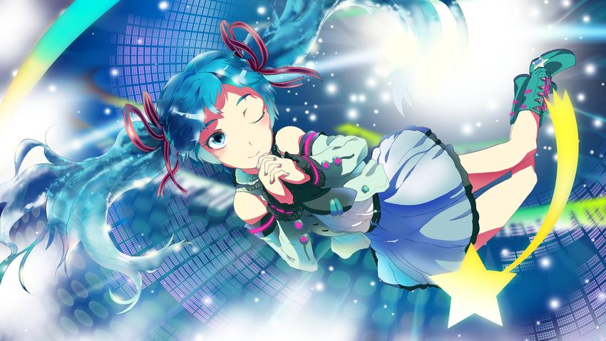 hatsune_miku sinzan tagme vocaloid wink