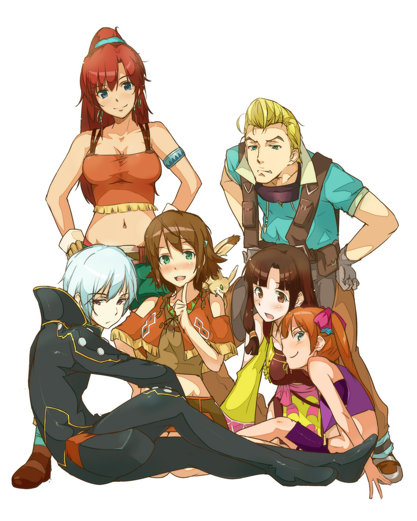 amy_(gargantia) bellows bodysuit ledo melty_(gargantia) pinion saaya_(gargantia) suisei_no_gargantia tokiwa_midori_(artist)