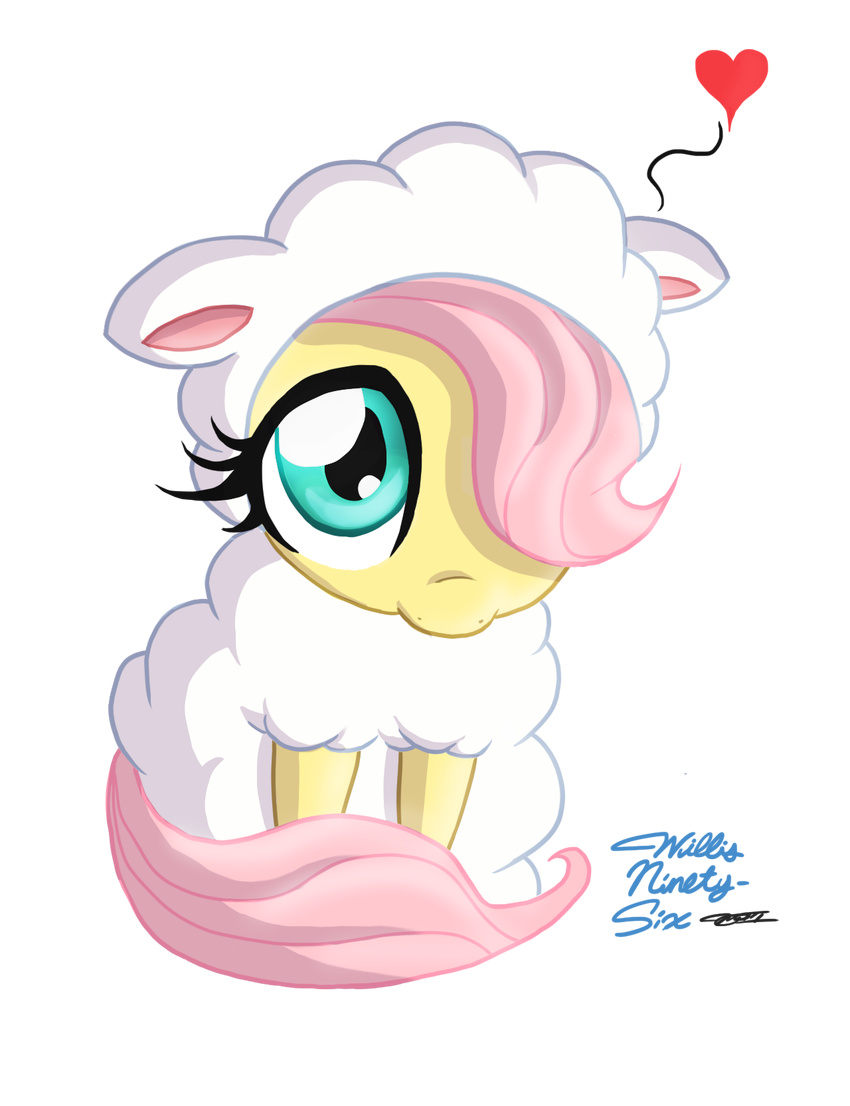 &lt;3 alpha_channel animal_ears caprine clothing costume cute cyan_eyes english_text equine female feral fluttershy_(mlp) friendship_is_magic fur fursuit green_eyes hair hair_over_eye hair_over_eyes horse long_hair looking_at_viewer looking_up mammal my_little_pony pegasus pink_hair plain_background pony sheep sitting solo text transparent_background willis96 willisninety-six wings wool yellow_fur