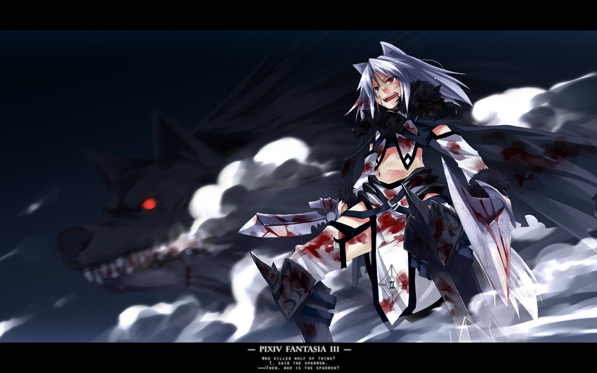 animal_ears blood pixiv_fantasia red_eyes sword weapon yuuki_eishi