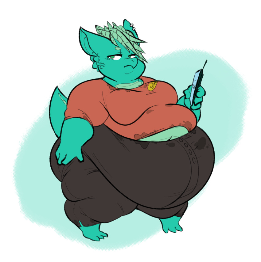 belly big_(disambiguation) character greasy hi_res invalid_tag kannos kobold npc obese organs original_character overweight slightly_chubby slob stomach taut weightgain