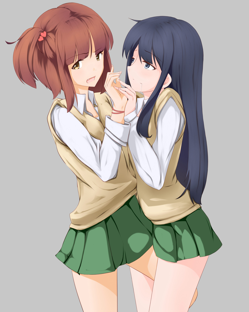 hisa09 kurahashi_riko love_lab maki_natsuo seifuku tagme yuri