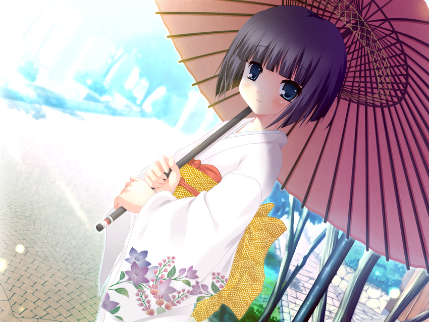 aizawa_tobari blue_eyes fair_child japanese_clothes loli nimura_yuushi short_hair