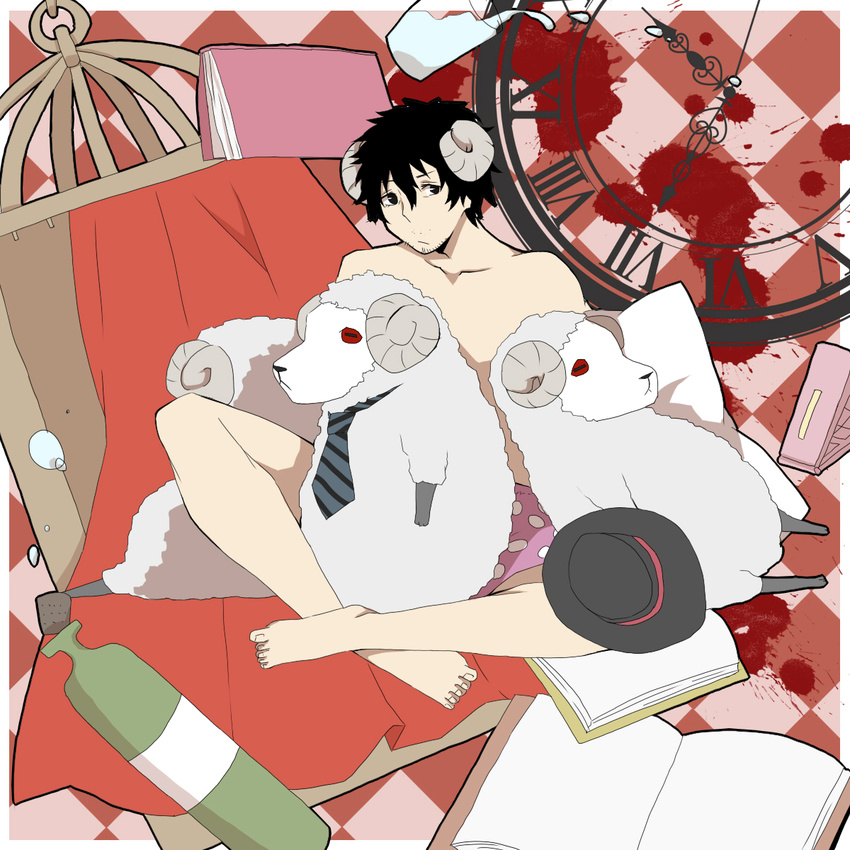 4boys aex31 book catherine_(game) highres multiple_boys sheep vincent_brooks