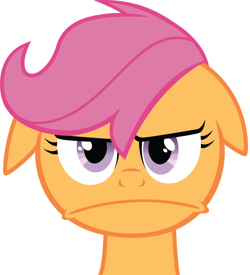 alpha_channel cub equine felix-kot female feral friendship_is_magic frown hair hi_res horse looking_at_viewer mammal my_little_pony pegasus plain_background pony purple_eyes purple_hair scootaloo_(mlp) solo transparent_background wings young