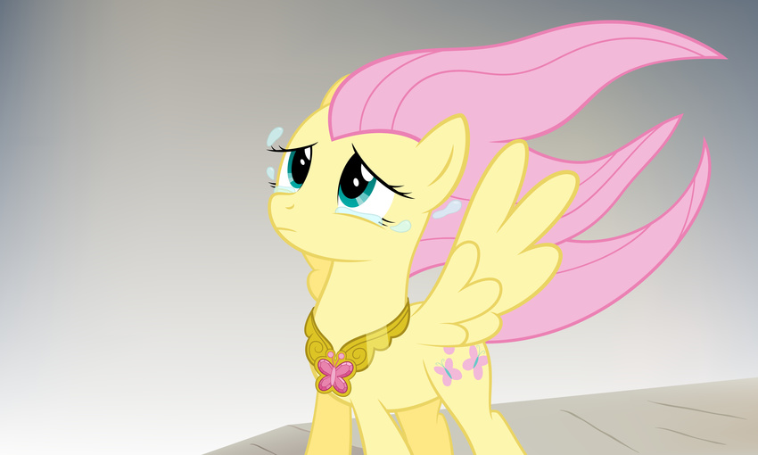 blue_eyes crying cutie_mark equine felix-kot female feral fluttershy_(mlp) friendship_is_magic hair hi_res horse long_hair mammal my_little_pony pegasus pink_hair pony solo tears wings