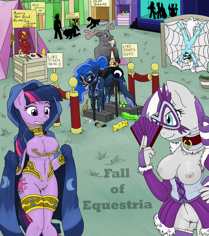 anal_beads bdsm bondage bound breasts collar cum cum_on_breasts cutie_mark dildo equine fall_of_equestria female friendship_is_magic hi_res horse leash male mammal my_little_pony nipple_chain nipple_piercing nipples original_character piercing pony poprocks princess_luna_(mlp) pussy sex_toy slave smudge_proof tentacles twilight_sparkle_(mlp) twilight_velvet_(mlp) velvet_(mlp)