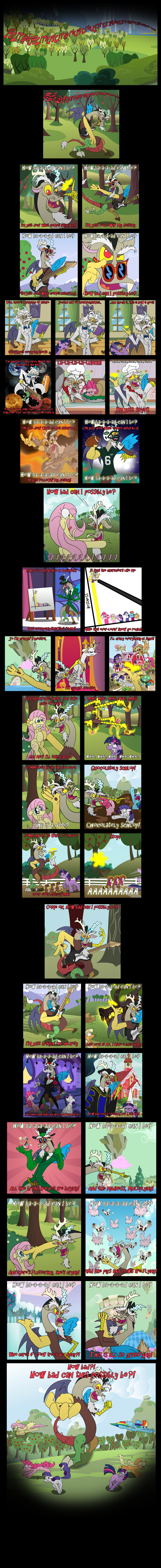 antler antlers applejack_(mlp) bovine clothing comic crying cutie_mark dancing dialog discord_(mlp) draconequus elements_of_harmony english_text equine female feral fluttershy_(mlp) friendship_is_magic fur group hair horn horse long_hair male mammal multi-colored_hair my_little_pony parody pinkie_pie_(mlp) pis pony purple_eyes purple_fur purple_hair rainbow_dash_(mlp) rarity_(mlp) red_eyes screaming short_hair singing snow text the_lorax timberwolf twilight_sparkle_(mlp) two_tone_hair unicorn unoservix white_hair wings