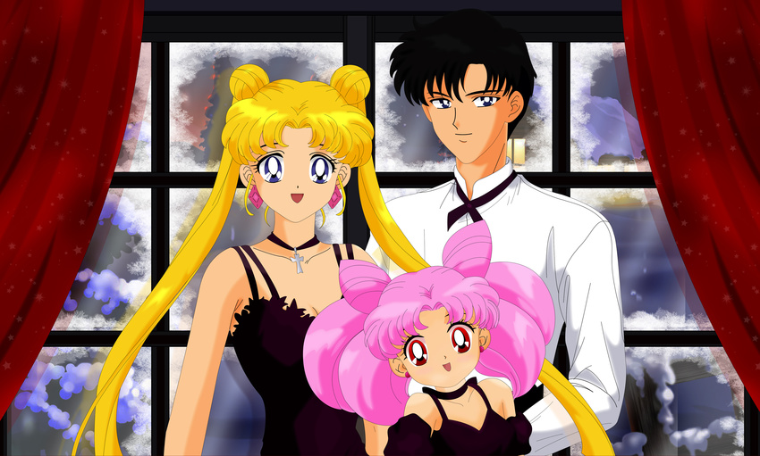 chiba_mamoru chibiusa christmas sailor_moon tsukino_usagi