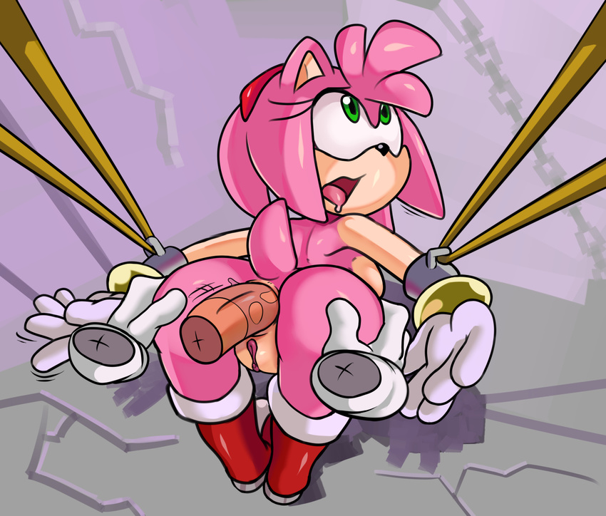 amy_rose anal anal_penetration anthro anus bound butt captured cm_august disembodied_hand disembodied_penis faceless_male female green_eyes hair hedgehog male mammal nude penetration penis pink_hair pussy sega sex sonic_(series) straight