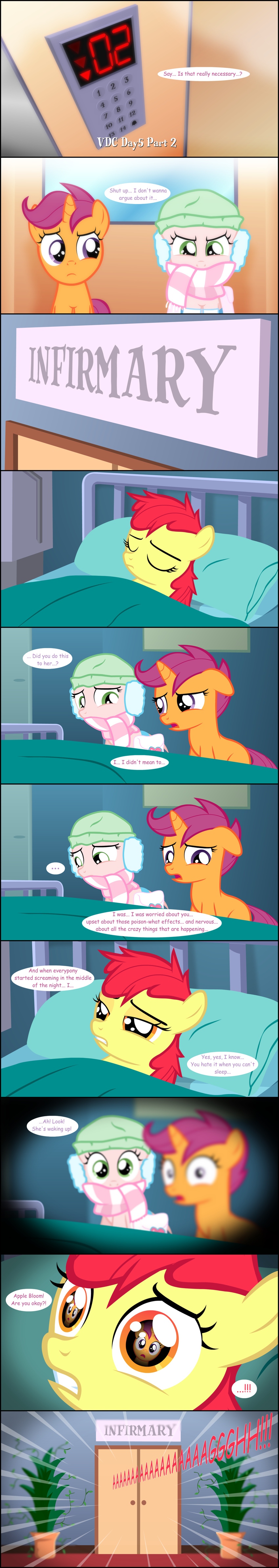 bags bed comic cutie_mark_crusaders_(mlp) earmuffs equine female feral friendship_is_magic hat horn horse jananimations mammal my_little_pony pegasus pony scarf scootaloo_(mlp) sweetie_belle_(mlp) tumblr unicorn wings young