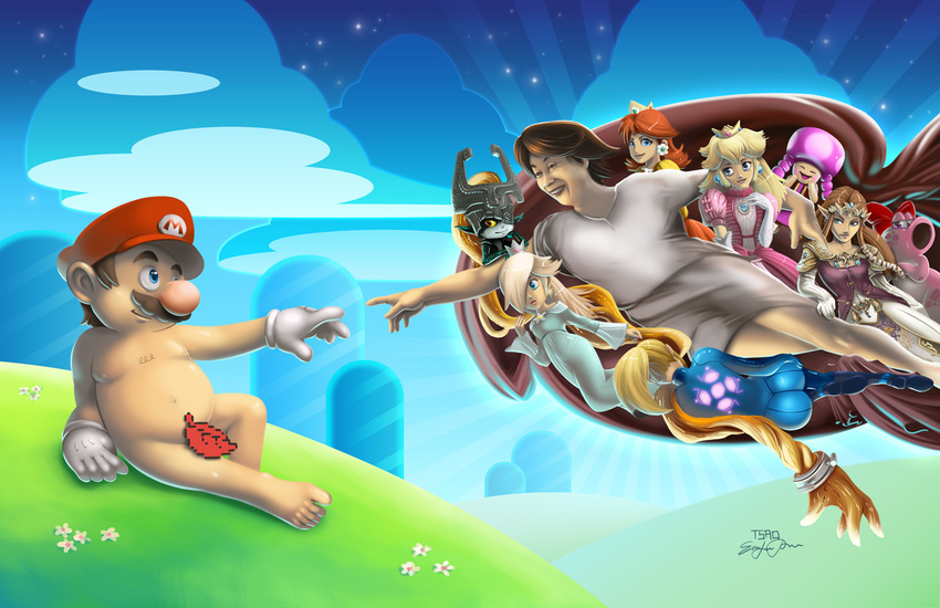 metroid princess_zelda rosalina samus_aran super_mario tagme_(character) the_legend_of_zelda