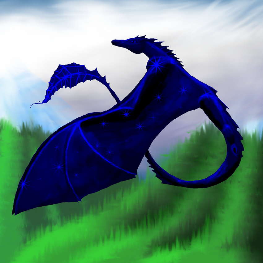 blue_dragon dragon flying gay male mountain sparkly text_reference western_dragon