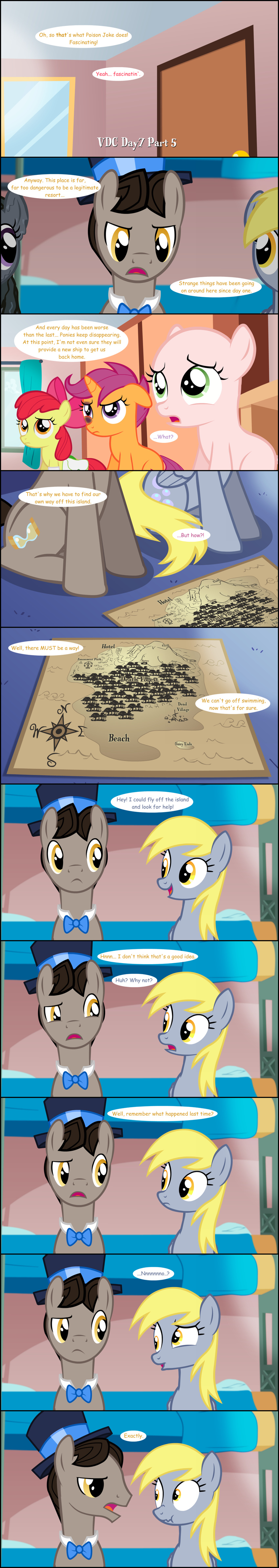 bald comic cutie_mark_crusaders_(mlp) derpy_hooves_(mlp) doctor_whooves_(mlp) equine female feral friendship_is_magic horn horse inkie_pie_(mlp) jananimations mammal map my_little_pony pegasus poison_joke pony scootaloo_(mlp) shiner shocked sweetie_belle_(mlp) tumblr unicorn wings young