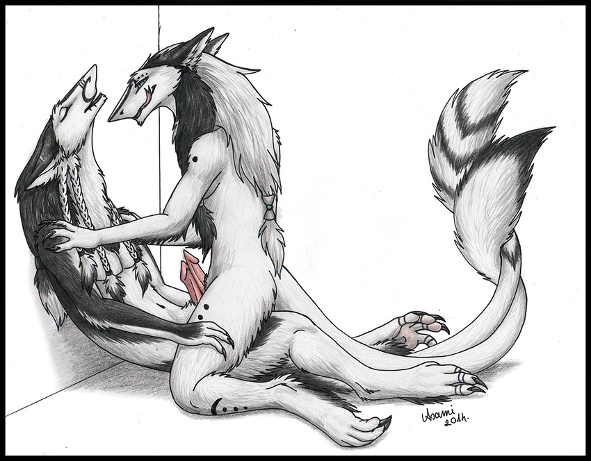 anthro asamikirinu canine cocks couple cum duo frottage gay jager love male mammal penis sergal