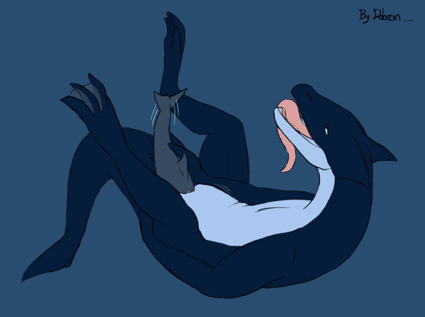 anthro anthro_on_feral bestiality cetacean dolorcin dragon female feral insertion interspecies living_dildo lying mammal marine on_back open_mouth orgasm penetration pussy scalie simple_background tongue unbirthing whale