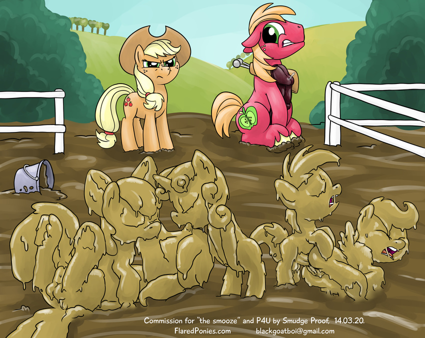 apple_bloom_(mlp) applejack_(mlp) ball big_macintosh_(mlp) bow bucket cub equine female friendship_is_magic fur green_eyes hair horn horse male mammal mud my_little_pony nipples one_eye_closed open_mouth orange_fur original_character pegasus penis pipsqueak_(mlp) pony scootaloo_(mlp) sex smudge_proof straight sweet_apple_acres sweetie_belle_(mlp) teats thunder_ring tongue two_tone_hair unicorn white_fur wings wink young