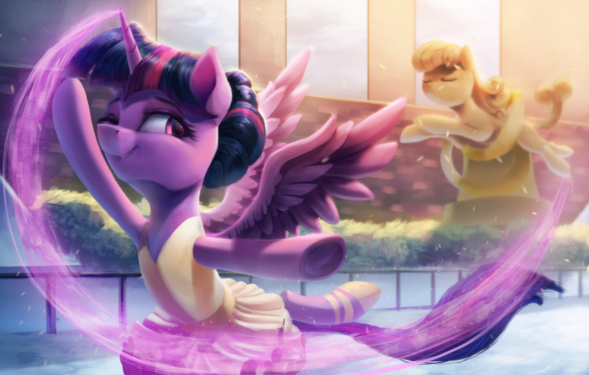 2018 absurd_res clothed clothing duo equine eyelashes feathered_wings feathers female friendship_is_magic hi_res hooves horn mammal my_little_pony twilight_sparkle_(mlp) vanillaghosties winged_unicorn wings