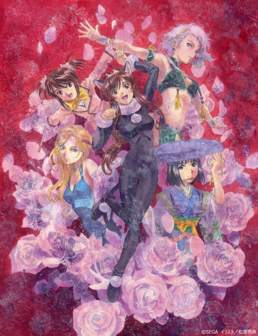 coquelicot erica_fontaine glycine_bleumer kitaoji_hanabi lobelia_carlini sakura_taisen sakura_taisen_iii