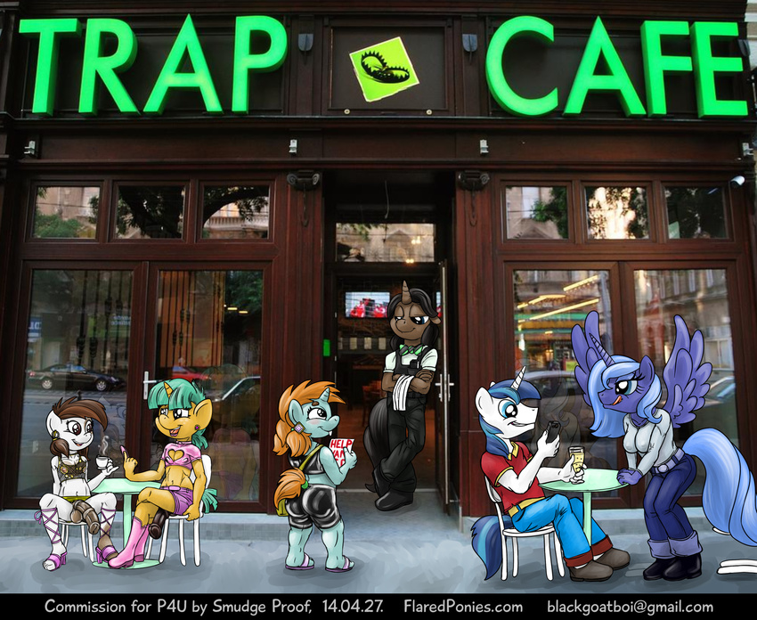 anthro anthrofied cafe crossdressing cub equine exhibitionism female friendship_is_magic horse horsecock hyper male mammal my_little_pony nude original_character penis pipsqueak_(mlp) princess princess_luna_(mlp) public ring royalty shining_armor_(mlp) smudge_proof snails_(mlp) snips_(mlp) thunder_ring young