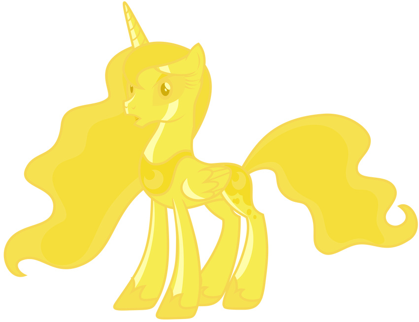 absurd_res alpha_channel cutie_mark equine female friendship_is_magic gold hair hi_res horn horse long_hair magister39 mammal my_little_pony open_mouth plain_background pony princess_luna_(mlp) solo transparent_background winged_unicorn wings