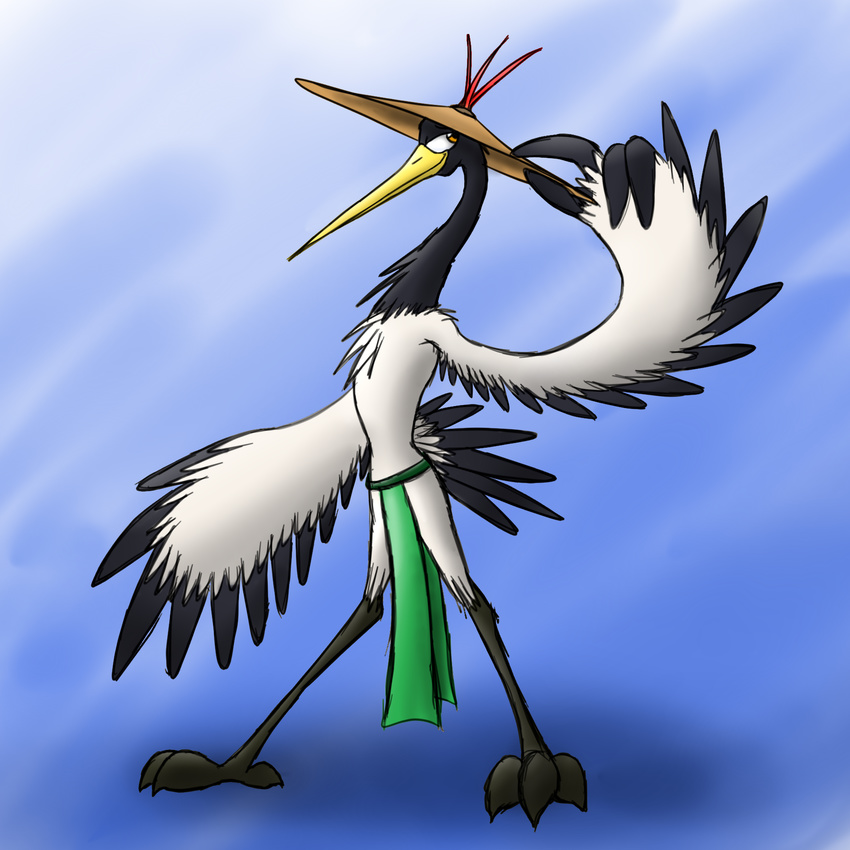 bird crane kung_fu_panda loincloth male master_crane pose semi-nude solo thighs whereiam