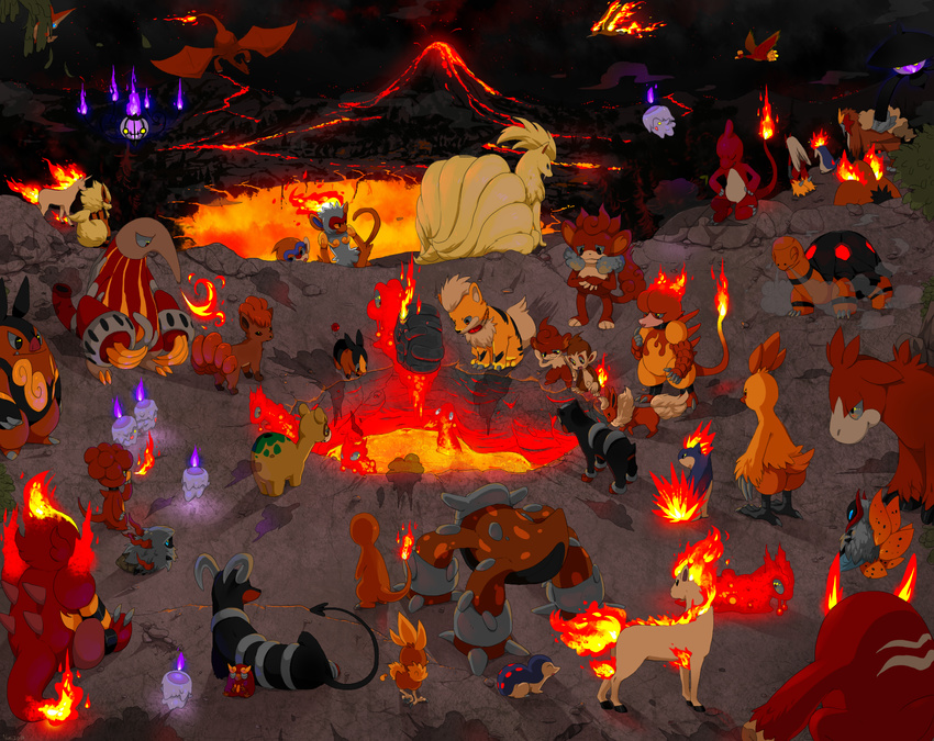 bad_id bad_pixiv_id blaziken camerupt chandelure charizard charmander charmeleon chimchar combusken cyndaquil darmanitan darumaka emboar entei fiery_tail fire flareon gen_1_pokemon gen_2_pokemon gen_3_pokemon gen_4_pokemon gen_5_pokemon growlithe heatmor heatran highres ho-oh houndoom houndour infernape lampent larvesta legendary_pokemon litwick magby magcargo magmar magmortar mikia_harris molten_rock moltres monferno ninetales no_humans numel pansear pignite pokemon pokemon_(creature) ponyta quilava rapidash simisear slugma tail tail-tip_fire tepig torchic torkoal typhlosion victini volcano volcarona vulpix