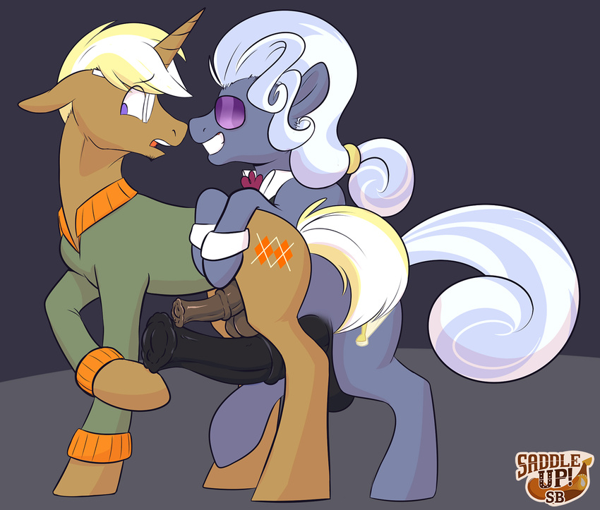 balls big_penis duo equine eyewear friendship_is_magic frottage gay glasses hoity_toity_(mlp) horn horse horsecock male mammal my_little_pony penis sb trenderhoof_(mlp) unicorn