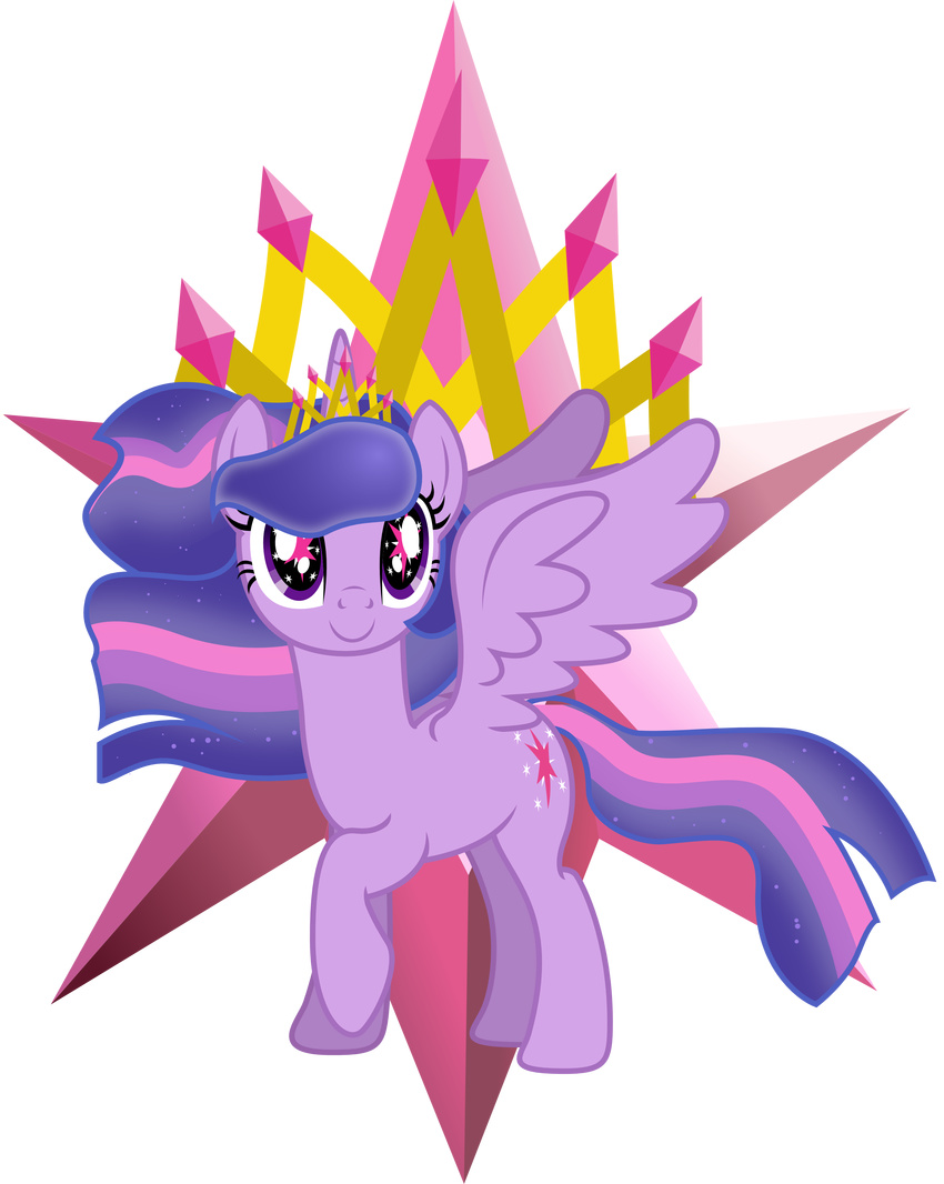 absurd_res alpha_channel cutie_mark equine female feral friendship_is_magic hair hi_res horn horse mammal my_little_pony pony solo theshadowstone twilight_sparkle_(mlp) winged_unicorn wings