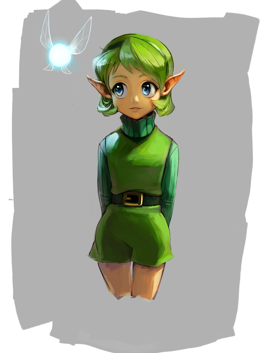 1girl alderion-al blue_eyes fairy green_hair hairband highres ocarina_of_time pointy_ears saria smile solo the_legend_of_zelda the_legend_of_zelda:_ocarina_of_time
