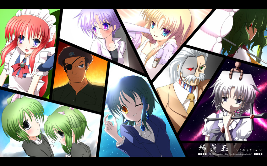 6+girls collage erich_(seihou) everyone gates_(seihou) highres kazami_yuuka letterboxed mai_(seihou) marie_(seihou) mei_(seihou) milia_(seihou) mille morgan_(seihou) multiple_boys multiple_girls muse_(seihou) seihou touhou vivit wallpaper