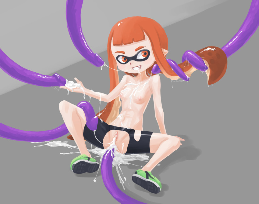 anal anal_penetration anus breasts cum cum_everywhere cum_in_ass cum_in_pussy cum_inside cum_on_face female inkling messy oral penetration pussy solo splatoon tentacles unknown_artist