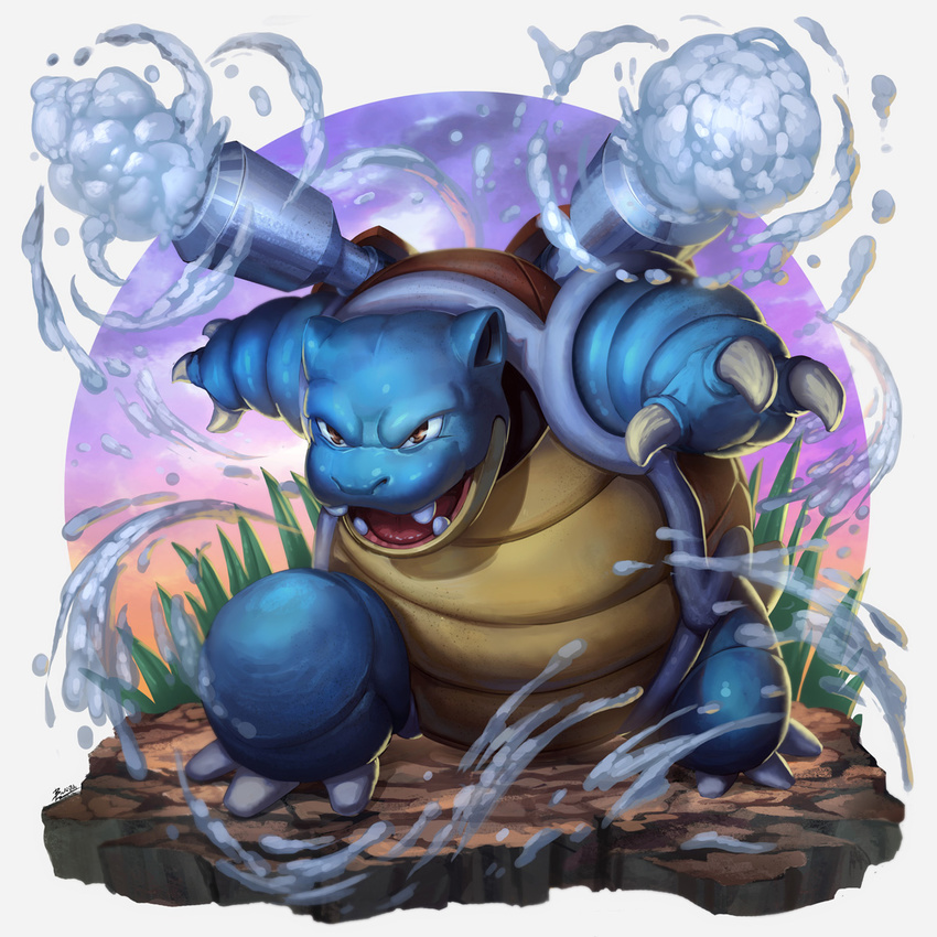 brolo cannon gen_1_pokemon highres no_humans pokemon pokemon_(creature) solo water