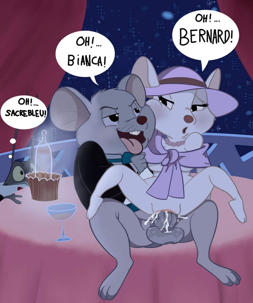 bernard bianca dialogue disney duo_focus female group male mammal maychin mouse penetration penis pussy reptile rodent scalie sex straight the_rescuers vaginal vaginal_penetration