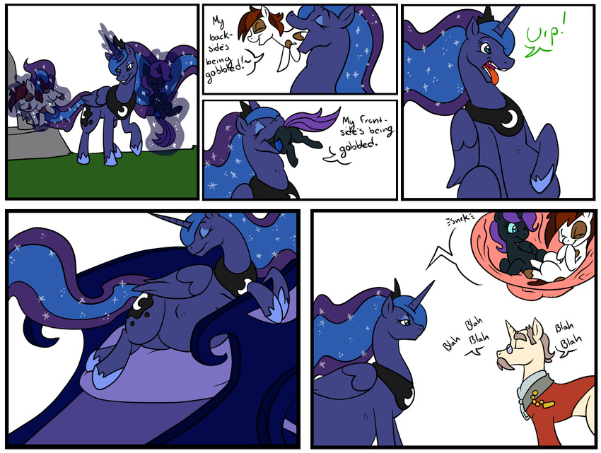 captions dialogue dragga fan_character female feral friendship_is_magic group halloween holidays internal male my_little_pony nyx_(mlp) oral pipsqueak_(mlp) princess_luna_(mlp) royalty vore