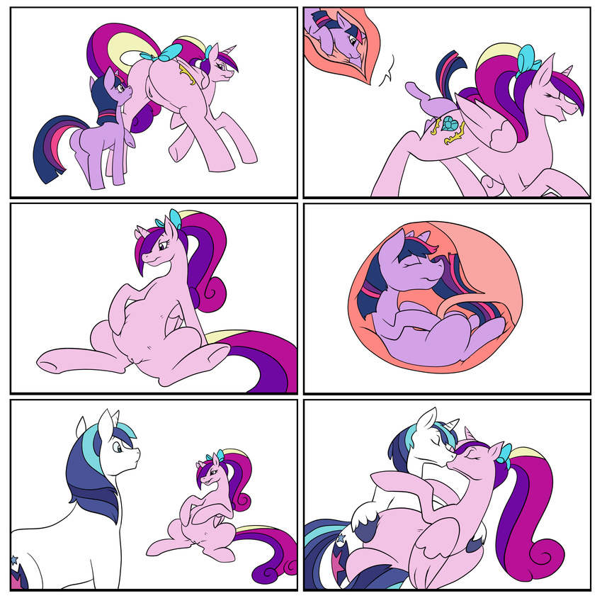 brother dragga equine female friendship_is_magic group hooves horn implied internal kissing male mammal my_little_pony pregnant princess princess_cadance_(mlp) pussy royalty sex shining_armor_(mlp) sibling sister twilight_sparkle_(mlp) unbirthing unicorn vore winged_unicorn wings