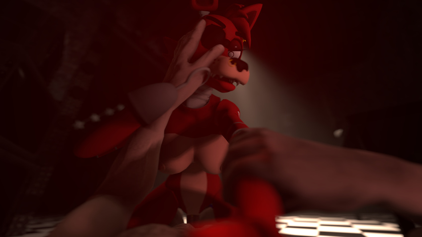 2015 3d animatronic anthro breasts canine cgi crossgender duo eye_patch eyewear female first_person_view five_nights_at_freddy's five_nights_at_freddy's_2 forced fox foxy_(fnaf) fruitymilk hook looking_at_viewer machine male mammal mechanical nipples nude penetration penis pussy rape robot sex source_filmmaker straight vaginal vaginal_penetration