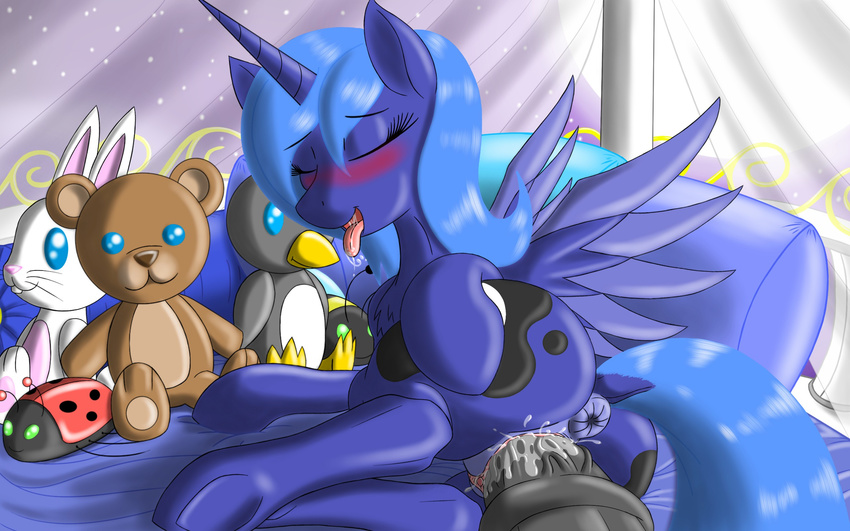 equine female friendship_is_magic horn horse lolmaster male mammal my_little_pony penetration princess_luna_(mlp) pussy_juice straight winged_unicorn wings