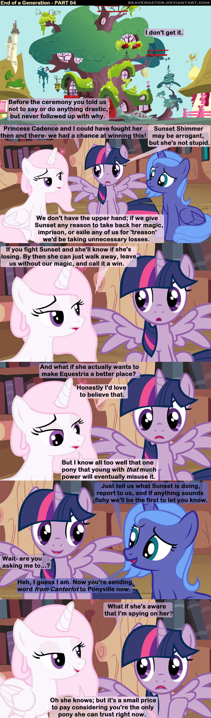 2014 beavernator comic dialogue english_text equine fan_character female feral friendship_is_magic horn horse mammal my_little_pony princess_celestia_(mlp) princess_luna_(mlp) princess_molestia text twilight_sparkle_(mlp) winged_unicorn wings