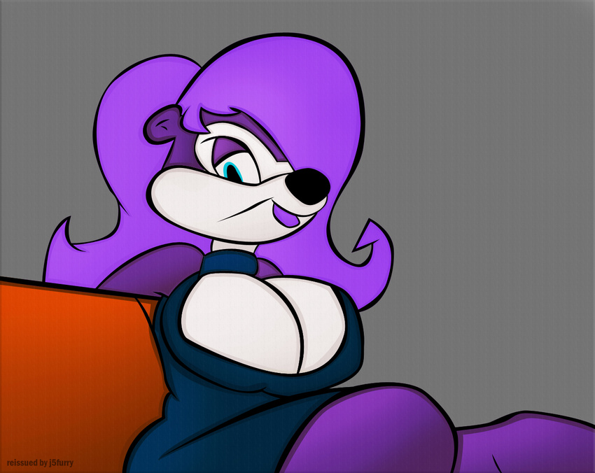 anthro big_breasts breasts female fifi_la_fume j5furry solo tiny_toon_adventures tiny_toons warner_brothers